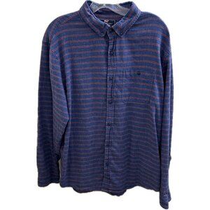 Vineyard Vines Men's Size L Slim Longshore Shirt Blue Striped Long Sleeve